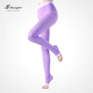 S-SHAPER femmes bout ouvert genou haute Compression collants <span class=keywords><strong>sans</strong></span> <span class=keywords><strong>couture</strong></span> élastique Opaque tricoté tissage <span class=keywords><strong>sans</strong></span> lacet <span class=keywords><strong>bas</strong></span> de couchage - Product Image 2