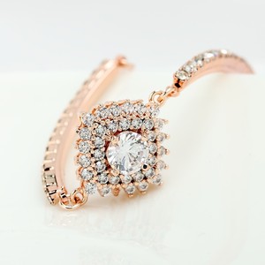 LUOTEEMI venta al por mayor joyería de aniversario regalo nueva <span class=keywords><strong>joven</strong></span> chica de moda chapado en rodio AA Zircon CZ de las mujeres pulsera de la boda - Product Image 2