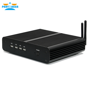 Partaker không quạt Mini PC <span class=keywords><strong>Intel</strong></span> <span class=keywords><strong>Core</strong></span> I7 8550u 8565u 12V DC hiển thị kép Gigabit Lan Wifi USB 3.0 văn phòng công nghiệp Micro máy tính - Product Image 4