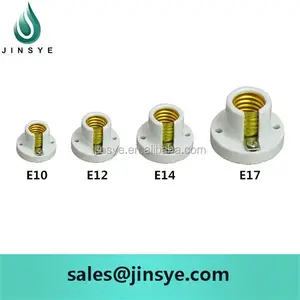 E10 E12 E14 E17 porcelain ceramic lamp holder