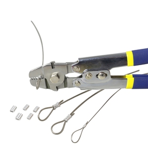 Nhôm Hình Bầu Dục Tay Áo Dây Rope Crimping Công Cụ An Toàn Khóa Cá Mini Tay Crimper - Product Image 3