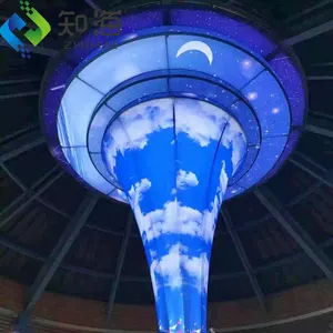 ZHIHAI LEDランプバックライト付きスカイポップ天井素材ストレッチ天井