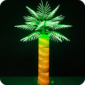 Grado superiore in metallo palma artificiale IP65 verde LED decorazione per eventi e feste formato personalizzato prezzo di fabbrica - Product Image 5