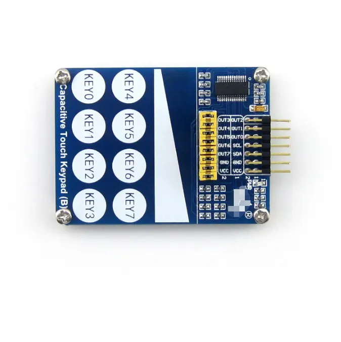 Modul Keypad Sentuh Kapasitif dengan 8 Tombol dan 1 Sensor Sentuh Linier
