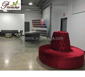 2025 Black Velvet Nail Salon <strong>Sofa</strong> Elegant Waiting <strong>Sofa</strong> Waiting Area <strong>Bench</strong> - Product Image 5