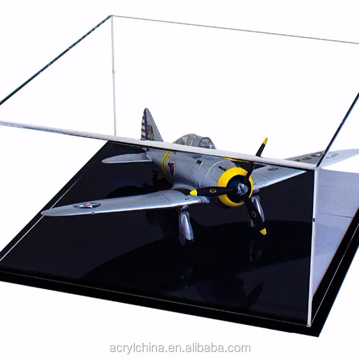 Clear Acrylic Model Airplane Display Case