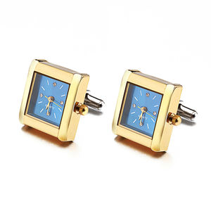 Consegna veloce Mens Dei Monili Alla <span class=keywords><strong>Moda</strong></span> di Lavoro Orologio <span class=keywords><strong>Gemelli</strong></span> di Cristallo SquareCufflinks Per Trasporto Libero Della Camicia delle Signore - Product Image 3