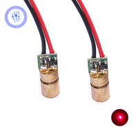 Module Laser de qualité industrielle 6mm 650nm 3-5v, 3mw point rouge, 2 pièces
