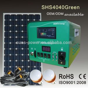 2015 nouveau design petite produits d'énergie solaire 40 W 50 W 60 W avec mobile chargeur solaire - Product Image 1