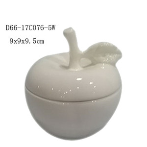 Vui Mini Gốm Táo Shaped Cookie Jar Với Nắp - Product Image 6