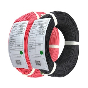 Cable de cobre de silicona UL3135 Cable de silicona de color rojo negro 16AWG/18AWG/20AWG/ <span class=keywords><strong>22AWG</strong></span> - Product Image 1