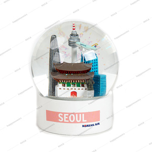 Trên Toàn Thế Giới Xây Dựng Du Lịch Lưu Niệm Nhựa <span class=keywords><strong>Snowglobe</strong></span> Thương Hiệu Tùy Chỉnh Xây Dựng Tuyết Bóng Nước Bóng 100Mm Quả Cầu Tuyết - Product Image 6