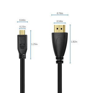 <span class=keywords><strong>Micro</strong></span> <span class=keywords><strong>HDMI</strong></span> ad alta velocità di Xput <span class=keywords><strong>micro</strong></span>-<span class=keywords><strong>hdmi</strong></span> all'oem Standard 1.8M 2M 2.5M 3M del cavo di cavo di <span class=keywords><strong>HDMI</strong></span> per la macchina fotografica - Product Image 2