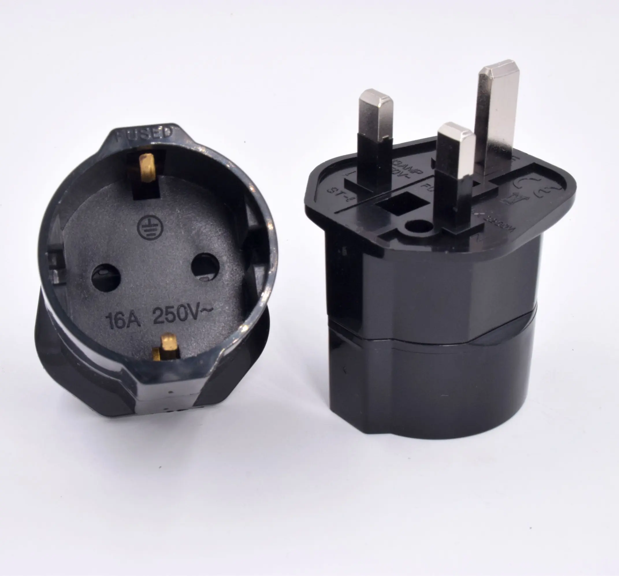Schuko to UK plug CEE7/4 conversion UK plug adapter Germany to UK plug (GCP)