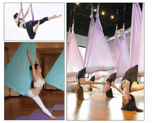 <span class=keywords><strong>Hamaca</strong></span> de Yoga Aéreo de Tela de Seda Premium en Venta, Columpio de Yoga Antigravedad Ultra Resistente al Por Mayor - Product Image 4