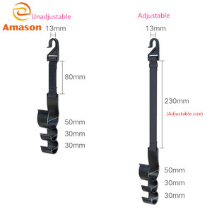 Paquete de 2 piezas auto del asiento trasero del organizador asiento reposacabezas de coche reposacabezas del asiento ganchos - Product Image 3