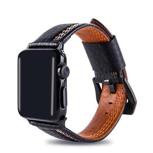 Cinturini classici in vera pelle per cinturini morbidi Apple Watch con fibbia in metallo compatibile Apple Watch Series 4, Series 3/2/1 - Product Image 4