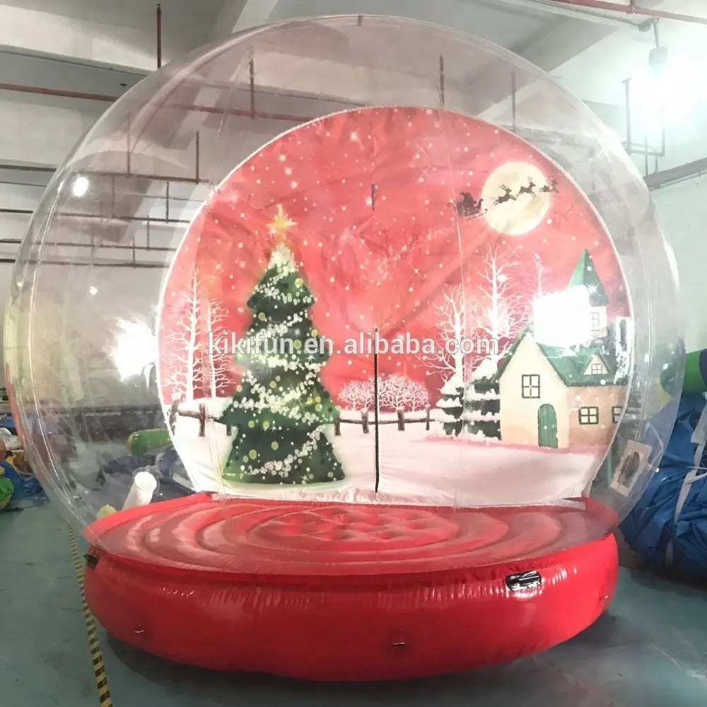 Riesen outdoor aufblasbare Weihnachten schneekugel ball, aufblasbare werbung dekoration, aufblasbare menschlichen schneekugel für verkauf