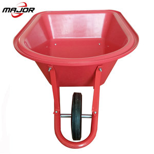 20L व्हील बैरो ट्राली निर्माण wheelbarrow बगीचा गाड़ी के साथ एकल पहिया - Product Image 2