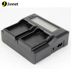 用于 NP-F990 NP-F970 相机电池的 Jinnet LCD 双充电器
