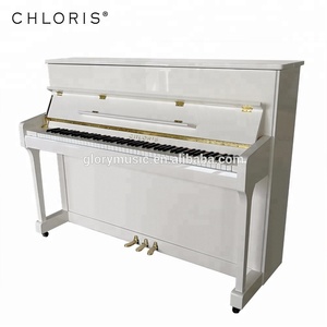 Piano droit blanc <span class=keywords><strong>Chloris</strong></span> 110, modèle de piano à clavier - Product Image 3