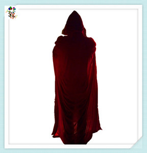 Colore viola velluto donna con cappuccio Halloween Party Fancy Dress Cosplay <span class=keywords><strong>mantello</strong></span> <span class=keywords><strong>mantello</strong></span> HPC-0557 - Product Image 6