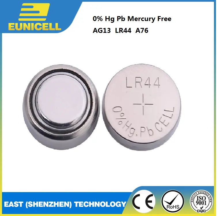 AG13 LR44 1.5V 0% 水銀アルカリLR44A76ボタン電池