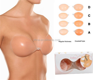 Áo ngực silicon dán liền thân, không dây, nâng ngực, độ dày cao, size A, B, C, màu nude - Product Image 6