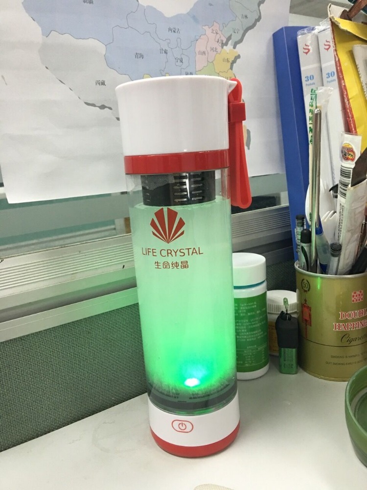 Portable Riche En Hydrogène Ioniseur D'eau Maker Transparent Bouteille D'eau
