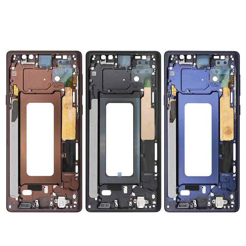 For Samsung Note8 Note9 Housing Middle Frame Bezel Plate Cover Repair For Samsung Galaxy Note 8 N950 Note 9 N960 Cover