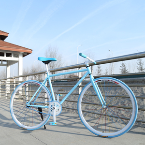 Bicicleta Fixie de Cromoly Completo 700C, Bicicleta de Piñón Fijo Colorida, Bicicleta de Una Velocidad - Product Image 6
