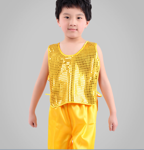 Costume d'enfant pour garçon, costumes de spectacle, danse de rue, chorale, paillettes, vêtements pour enfants d'âge préscolaire, juin 1 - Product Image 4