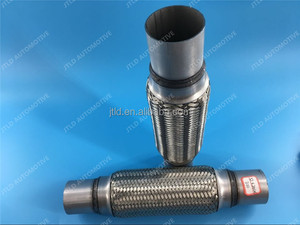 Alta calidad exterior trenzado <span class=keywords><strong>Flexible</strong></span> tubo de <span class=keywords><strong>escape</strong></span> de acero inoxidable tubo <span class=keywords><strong>Flexible</strong></span> con pezones - Product Image 5