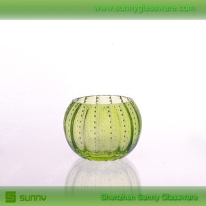 sólido de color de calabaza en forma de vela de cristal titular - Product Image 2