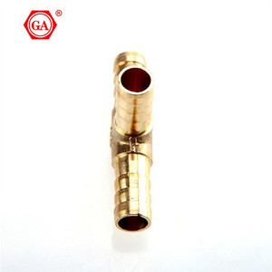 Fabricante de GA Accesorios de latón Conector de manguera en forma de T de cobre T 6mm-10mm - Product Image 4