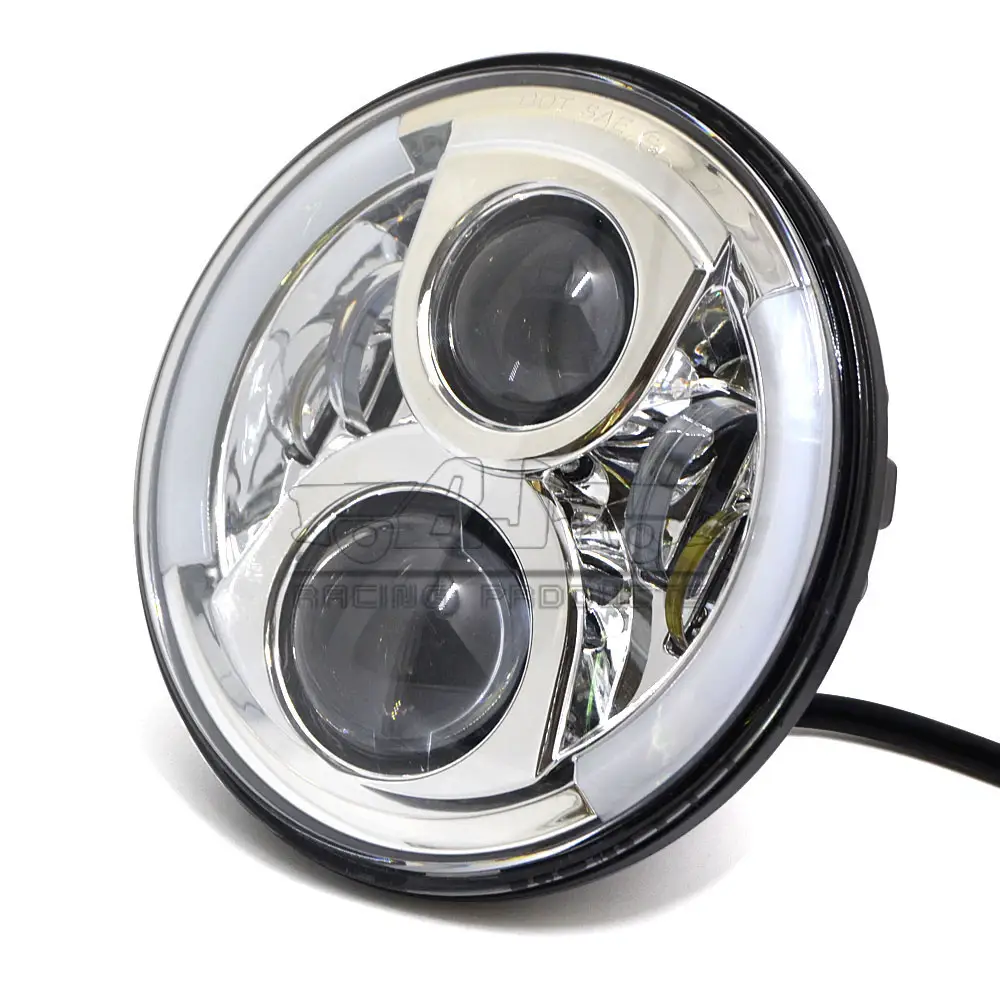 BJ-HL-017 DOT SAE E9 Vòng 7 Xe Máy LED Chiếu Đèn Pha HID Đối Với Harley