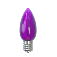 Pour UL C9 Lisse Transparent LED Bougie Ampoule E17 Type De Base