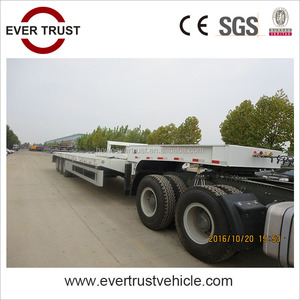Remolque de camión de cama baja de 3 <span class=keywords><strong>ejes</strong></span>, <span class=keywords><strong>precio</strong></span> bajo, 100 toneladas a la venta - Product Image 3
