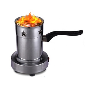 HongQiang, Proveedor Chino de Cachimbas Eléctricas con Material de Bambú, Quemador de Carbón Negro de 600W 220V, Venta al por Mayor - Product Image 3