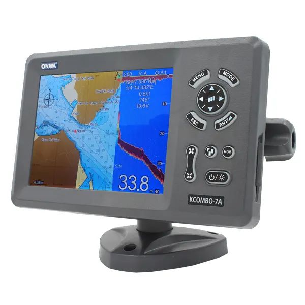 KCombo-7A 7-дюймовый GPS плоттер + Fish finder/эхолот + АИС класса B три-в-одном изделии