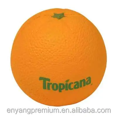 البرتقال على شكل كرة ضغط PU kawaii اسفنجي بطيئة حلقة جامبو اسفنجي تعزيز هدية ضد الإجهاد اللعب