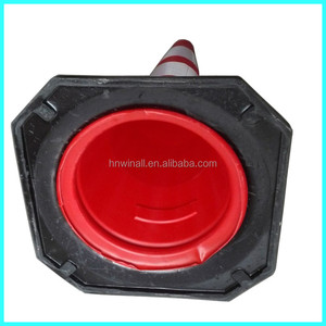 กรวยจราจรสีแดง เขียว เหลือง พร้อมแผ่นสะท้อนแสง - Product Image 6