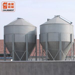 Goldenest fábrica <span class=keywords><strong>gallinero</strong></span> galvanizado silo de alimentación pequeño gran tolva de alimentación JCZYE1001 - Product Image 1