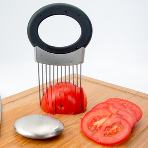 Supporto per Cipolle in Acciaio Inossidabile per Affettare Frutta e Verdura - Product Image 4