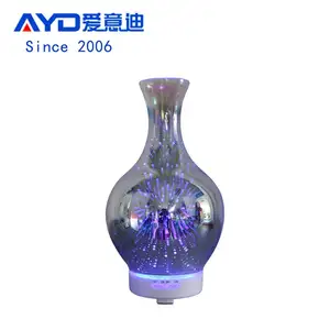 Schöne Vase 3D Glass piegel Chrom glas Bunter Regenbogen Diffusor, Luftkühler Nebel Luftbe feuchter mit bestem Preis