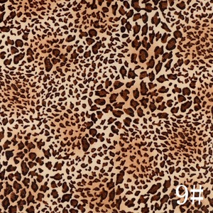 Strech Panne động vật in Leopard Velvet Spandex Velour vải - Product Image 1