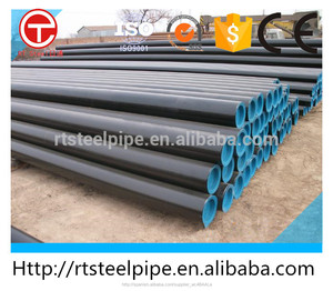 Tubo de acero de carbono a negro pintado Biselado/Plano extremos Tapa de plástico a ambos lados API - Product Image 2