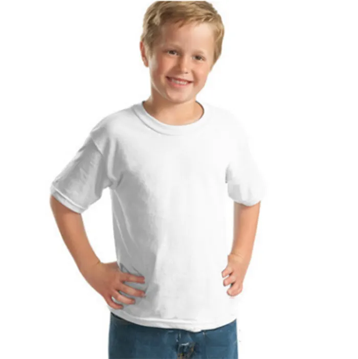 Customized new breathable soft bids 100% cotton blank boy T-shirt