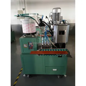 Máquina de inserção de pino do cabo de alimentação padrão europeu automático, máquina de friso de cabo de energia