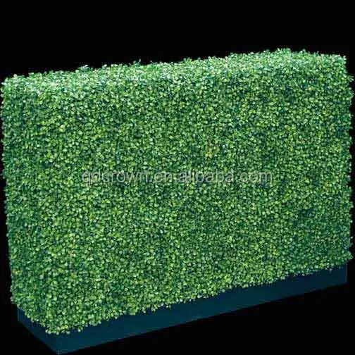 Best Verkopende Groene Kunstmatige Plant Blad Outdoor Buxus Hedge Panelen Muur Gebladerte Bush Bladeren Verticale Tuinieren Pe Gras